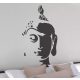 Buddha fej spirituális falmatrica