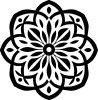 Díszes mandala matrica