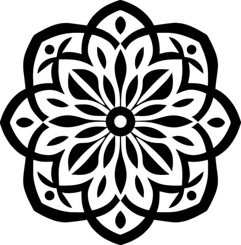 Díszes mandala matrica