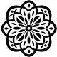 Díszes mandala matrica
