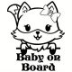 Baby on Board Róka matrica