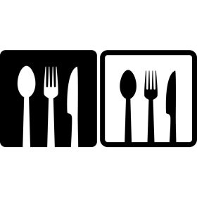 Étterem jelzés matrica