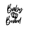 Nagyon díszes Baby on board matrica