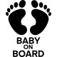 Lábas Baby on board matrica
