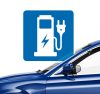Elektromos autó töltőhely matrica