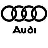 Audi logó matrica retró felirattal