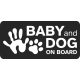 Baby and Dog on Board matrica