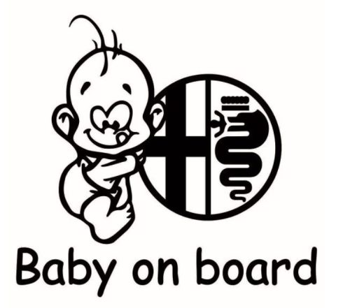 Alfa Romeo Baby on board matrica