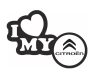 I love my Citroen dekoráció