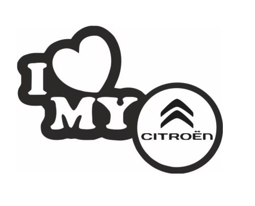 I love my Citroen dekoráció