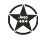 Jeep 4x4 katonai csillag 30 cm