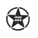 Jeep 4x4 katonai csillag 30 cm
