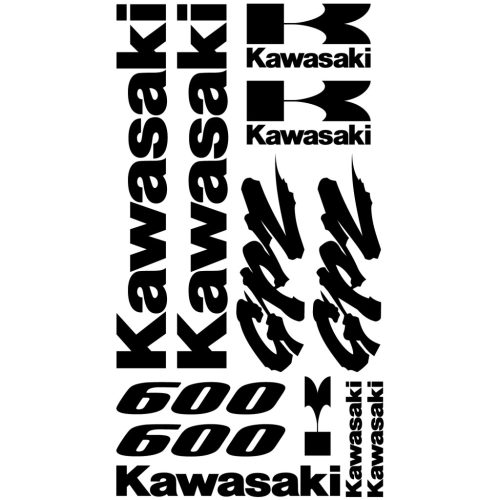 Kawasaki GPZ 600 matrica szett