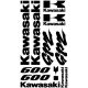Kawasaki GPZ 600 matrica szett
