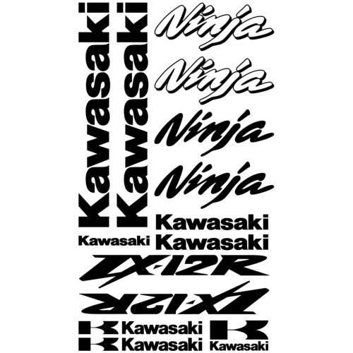 Kawasaki ZX-12R matrica szett