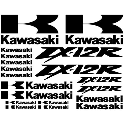 Kawasaki ZX 12R matrica szett