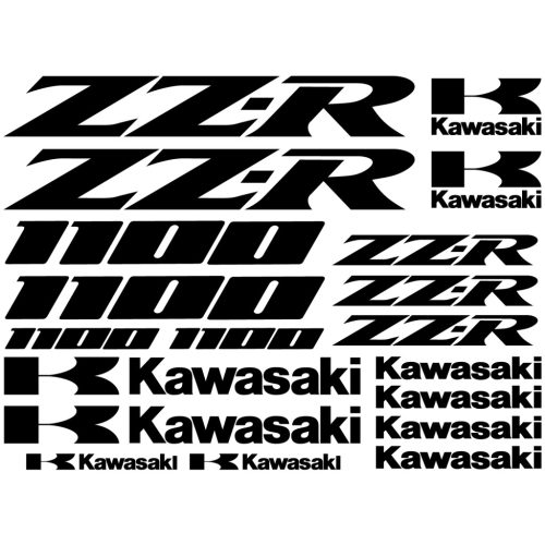 Kawasaki ZZR1100 matrica szett