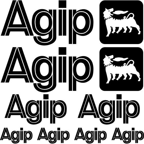 Agip szponzor matrica szett