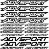 AGVSPORT szponzor matrica szett