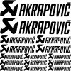 Akrapovic "1" szponzor matrica szett