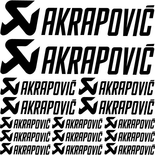 Akrapovic "1" szponzor matrica szett