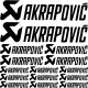 Akrapovic "1" szponzor matrica szett