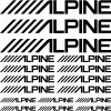 ALPINE szponzor matrica szett