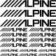ALPINE szponzor matrica szett