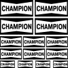 Champion szponzor matrica szett