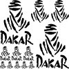 Dakar szponzor matrica szett
