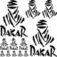 Dakar szponzor matrica szett
