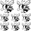Frelon hornet "1" szponzor matrica szett
