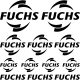 Fuchs szponzor matrica szett