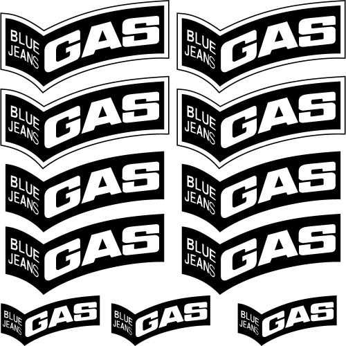 GAS szponzor matrica szett