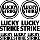 Lucky Strike szponzor matrica szett