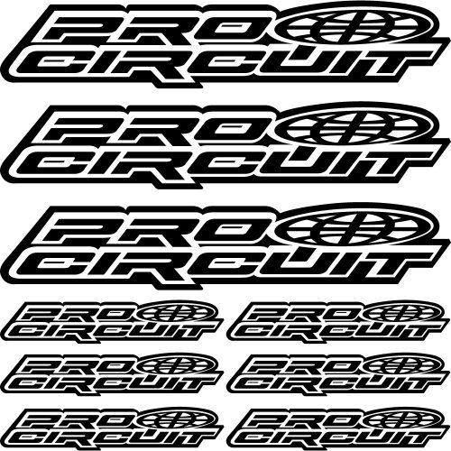 Pro Circuit szponzor matrica szett