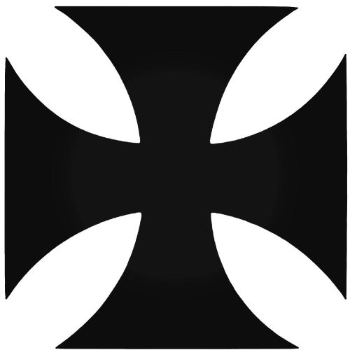 Vaskereszt matrica "3"