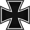 Vaskereszt matrica "5"