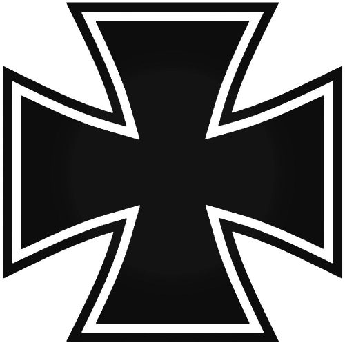 Vaskereszt matrica "5"