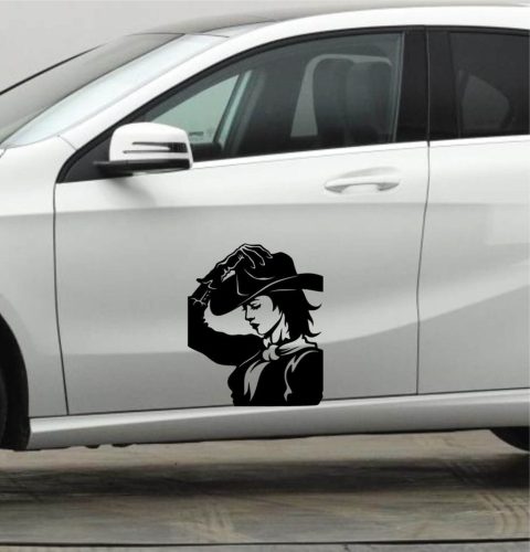 Cowboy Girl tuning matrica (30x32 cm)
