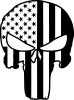 Amerikai Punisher matrica