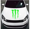 Monster motorháztető matrica