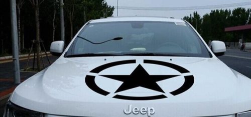 Katonai csillag 1 motorháztető matrica 