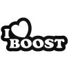 I Love Boost tuning felirat