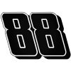 88-as tuningszám 2 matrica