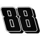 88-as tuningszám 2 matrica