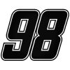 98-as tuningszám matrica