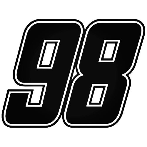 98-as tuningszám matrica