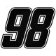 98-as tuningszám matrica