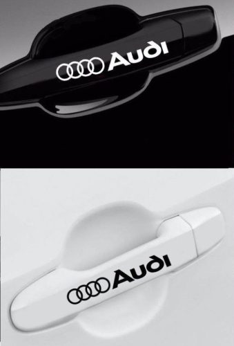 Audi embléma autókilincs matrica (4 db)